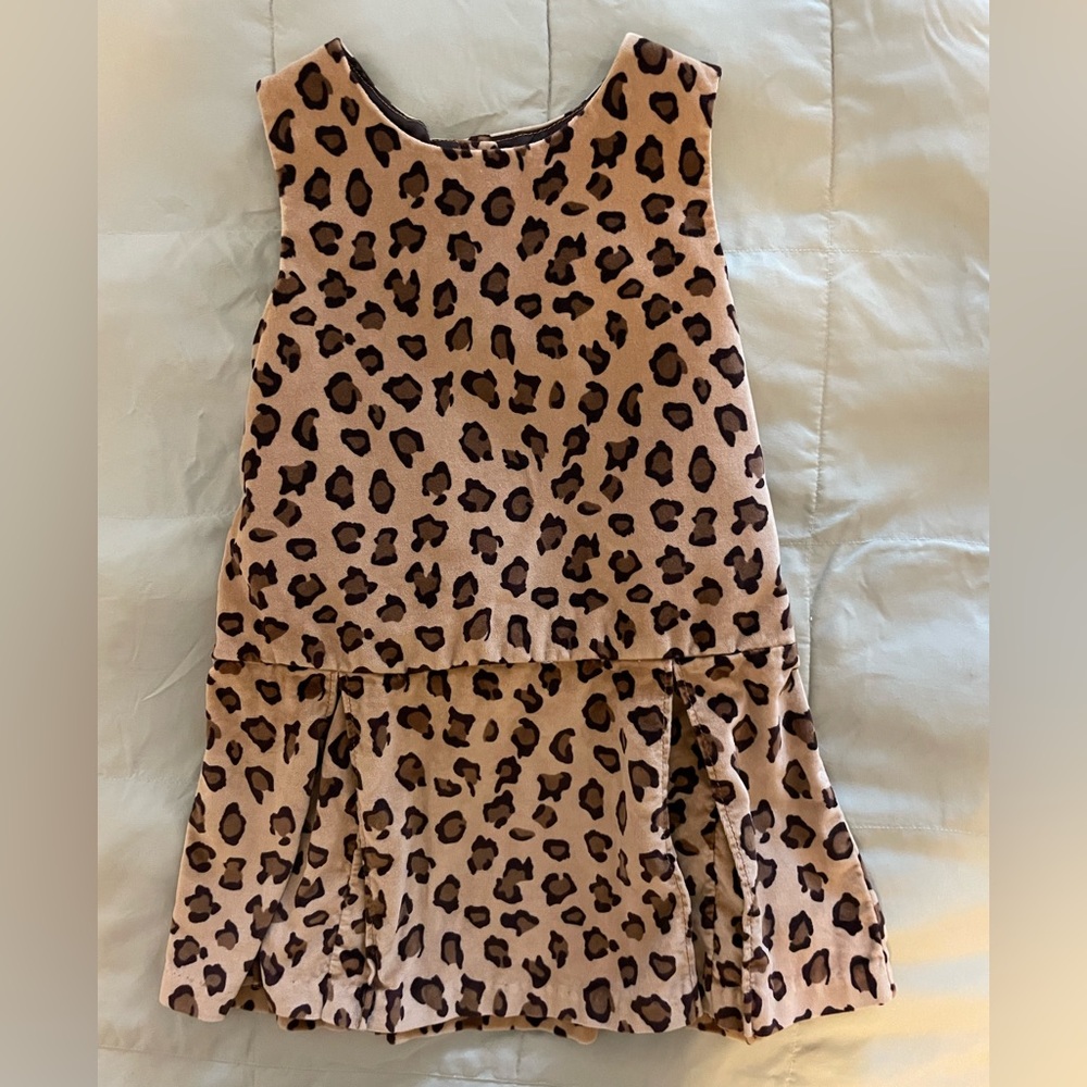 Girls animal print dress
